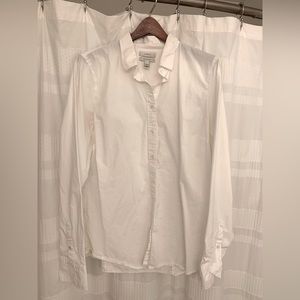 Jcrew dress shirt white large tall